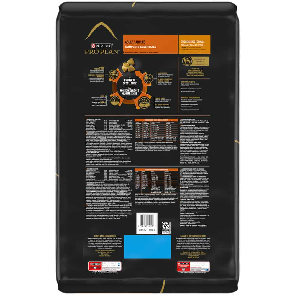 Purina Pro Plan Adult Complete Essentials Shredded Chicken, Rice Dry Dog Food