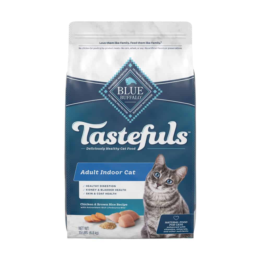 Blue Buffalo Tastefuls Indoor Adult Chicken & Brown Rice Dry Cat Food