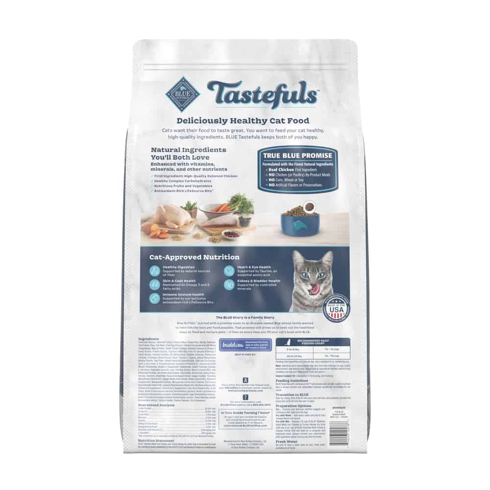 Blue Buffalo Tastefuls Adult Multi-Cat Chicken & Turkey Dry Food 15lb Bag