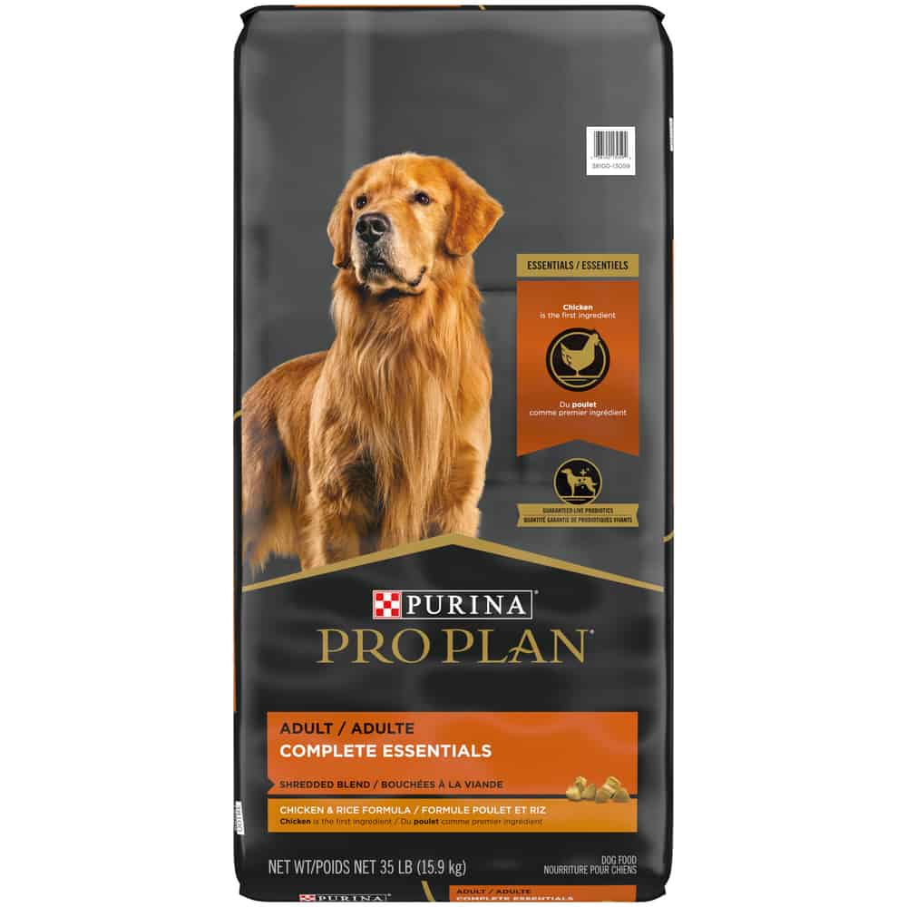 Purina Pro Plan Adult Complete Essentials Shredded Chicken, Rice Dry Dog Food