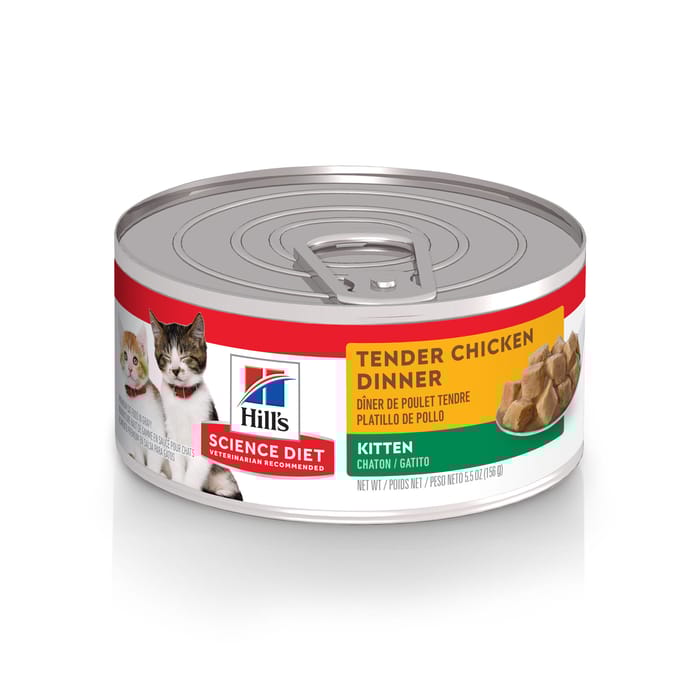 Hill's Science Diet Kitten Tender Chicken Wet Cat Food 24-Pack Cans