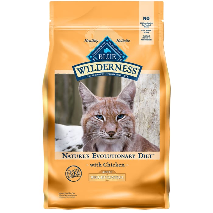 Blue Buffalo Wilderness Adult Weight Control Dry Cat Food with Deboned Chicken
