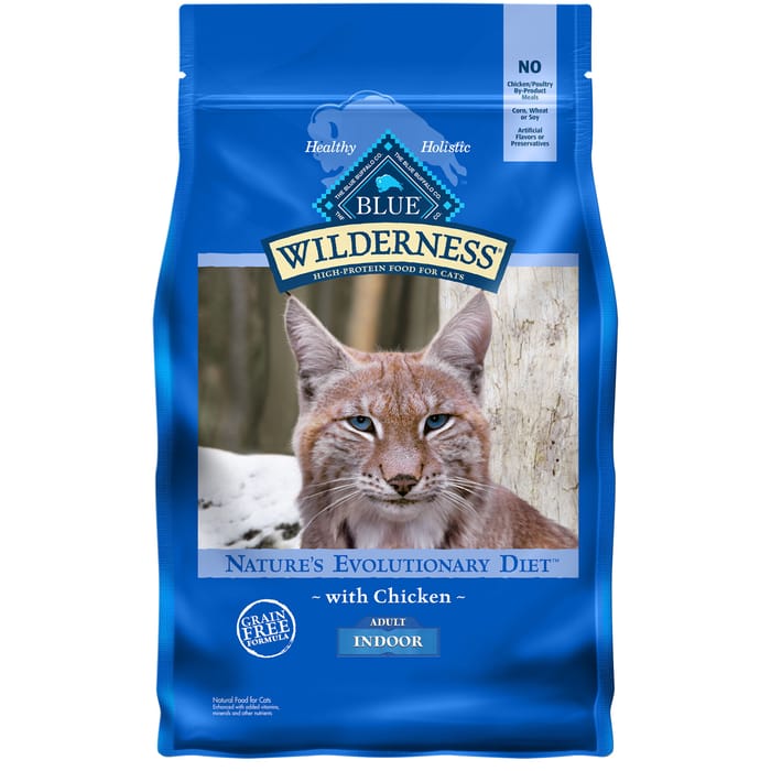 BLUE Wilderness Adult Indoor Chicken Dry Cat Food - High Protein Formula
